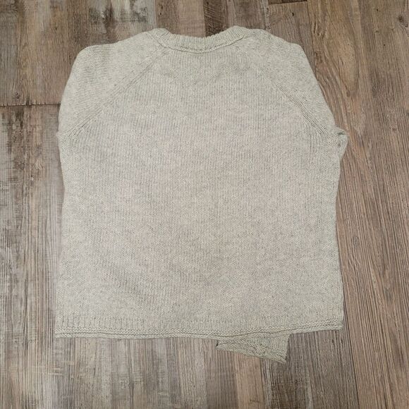 Madewell Gray  Dreamer Embroidered Keaton Pullover Sweater Alpaca Blend Size M - Picture 4 of 7